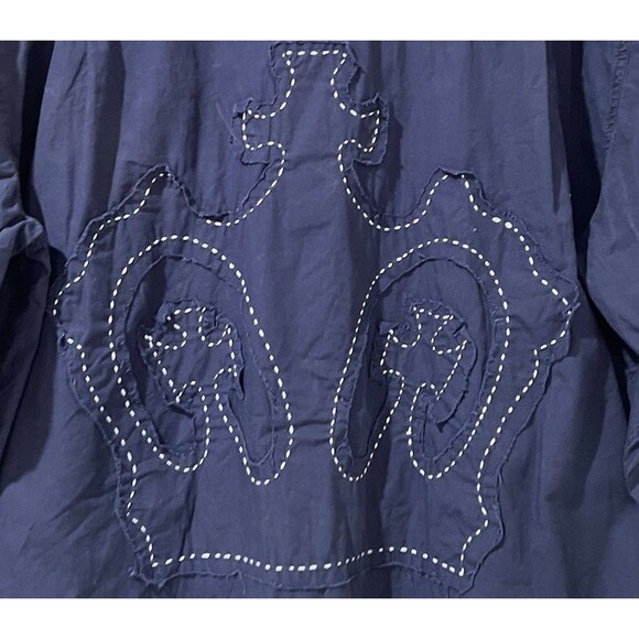 Vintage Sean Jean Chemise Embroidered Crown Blue Long Sleeve Shirt Men’s XL - Picture 10 of 13